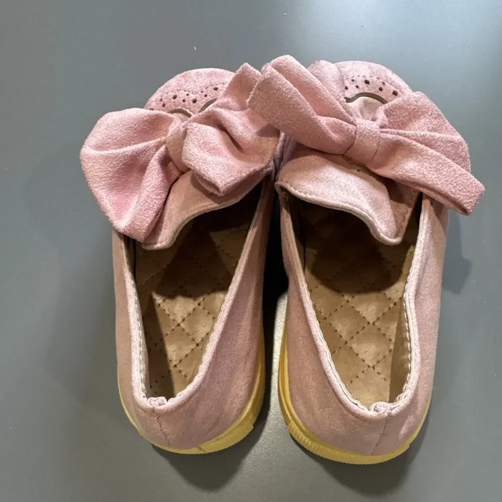 Lot of 2 pairs Toddler Girls Size 9 Faux Suede Shoes Sam Edelman Twin Bunny